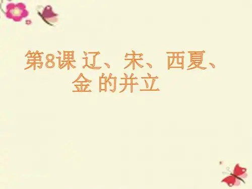 华师大版历史七年级下册第8课《辽、宋、西夏、金的并立》ppt课件3