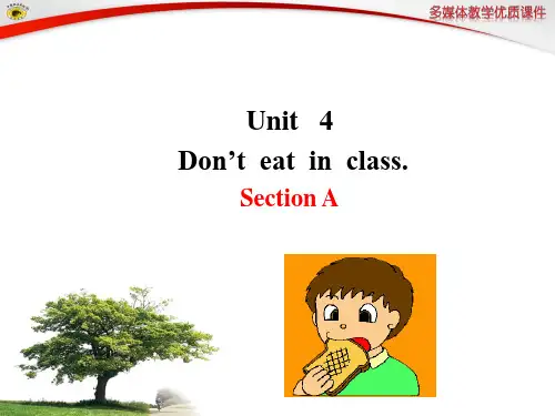 人教版七年级上 英语Unit 4 Section A