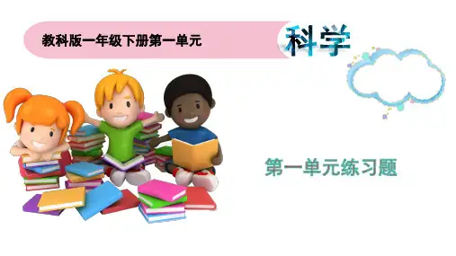 教科版一年级下册科学《第一单元练习》课件