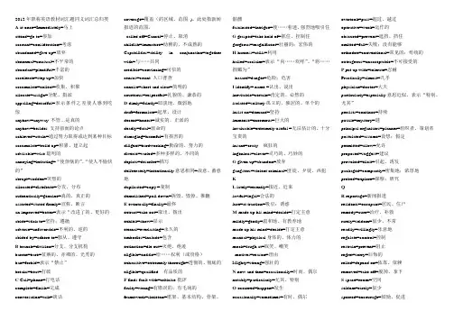 2013年职称英语教材词汇题同义词汇总归类
