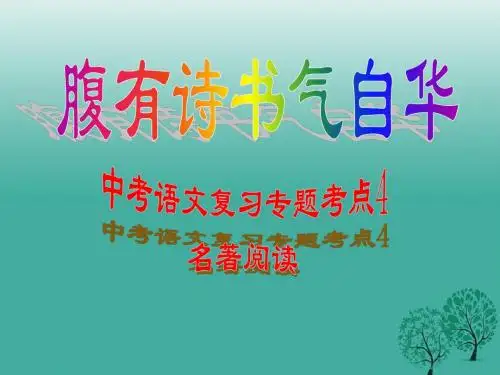 中考语文专题复习(八)名著阅读课件