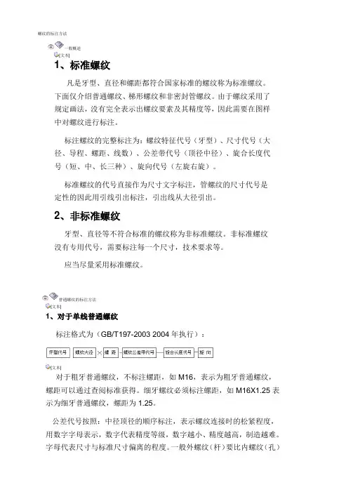 螺纹标注