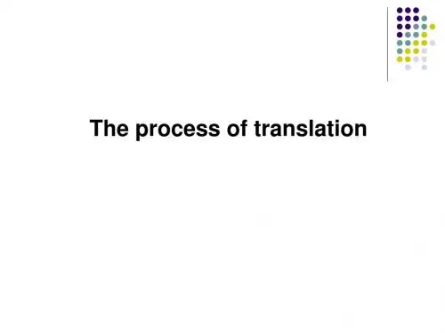 2 Process of Translation