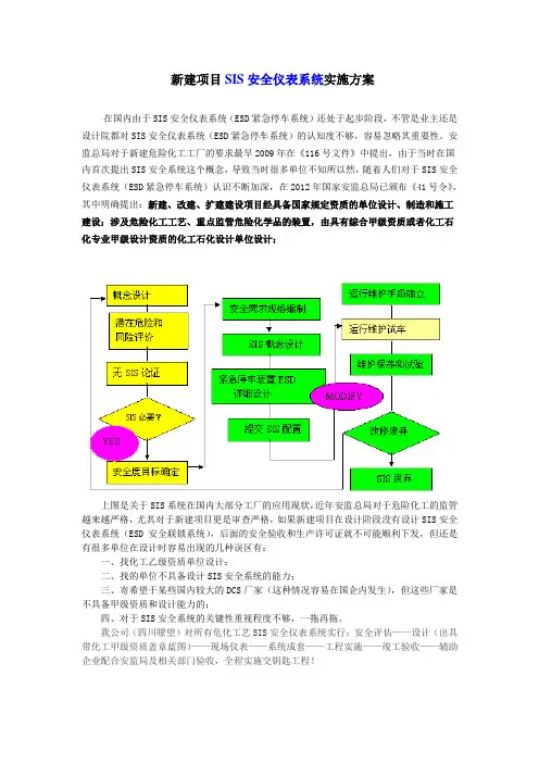 新建项目SIS系统实施方案