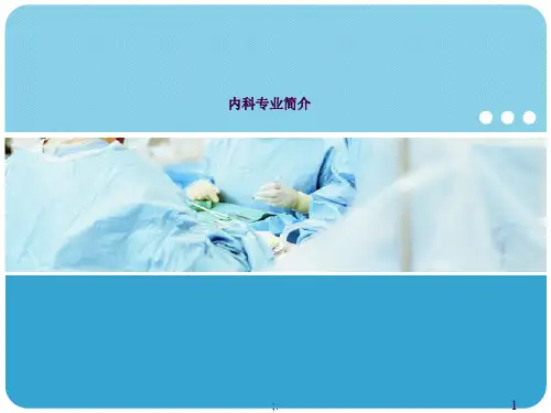 精彩小医院宣传内科专业简介ppt课件