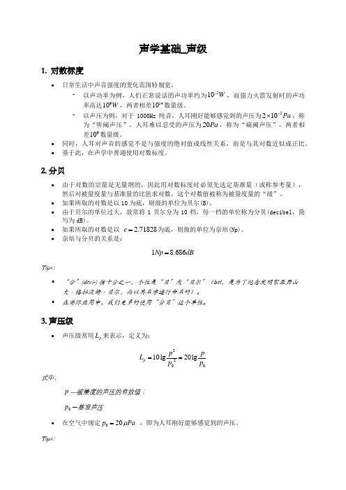 声学基础_声级