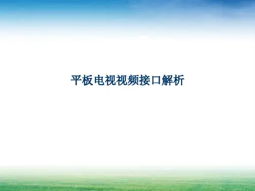 电视视频接口解析