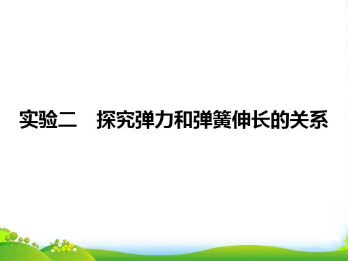 高三物理高考总复习课件:实验2探究弹力和弹簧伸长的关系
