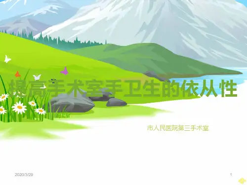 提高手术室手卫生依从性参考课件