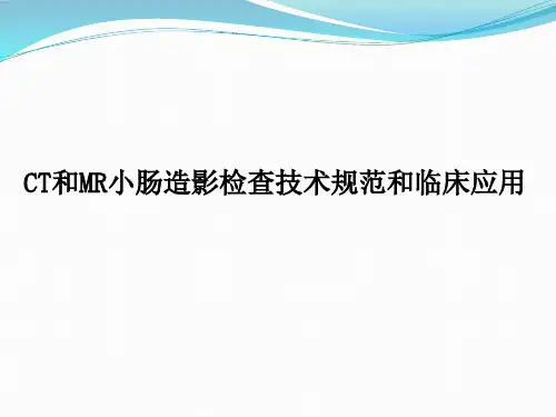 CT和MR小肠造影检查技术规范和临床应用教育课件