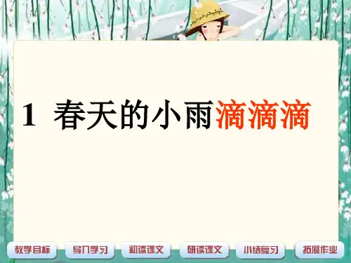 1《春天的小雨滴滴滴》解析