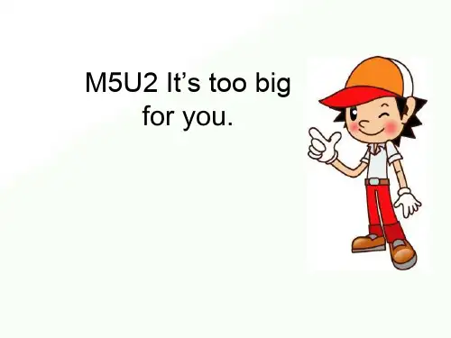 五年级下册英语课件-Unit2 It's too-big for you