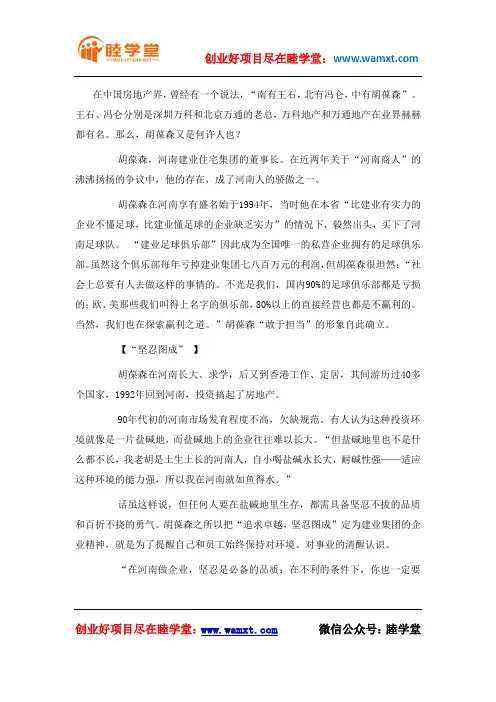 胡葆森的生存之道：“适应、利用、改造”