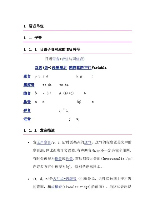 韩语 音韵