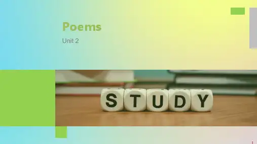 2019_2020学年高中英语Unit2PoemsPeriodTwoWarmingUp