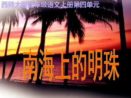 《南海上的明珠》课件PPT
