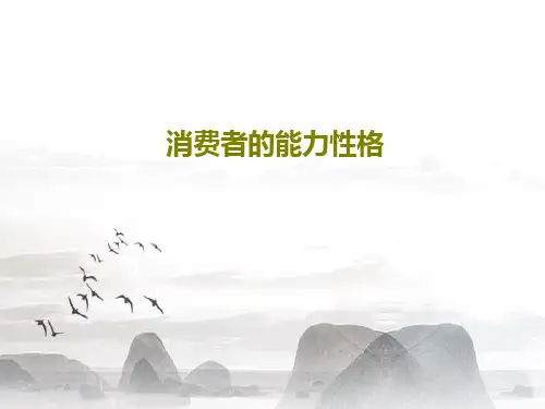 消费者的能力性格共45页