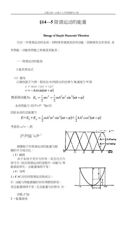 简谐运动能量