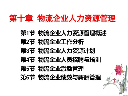物流企业人力资源管理讲义