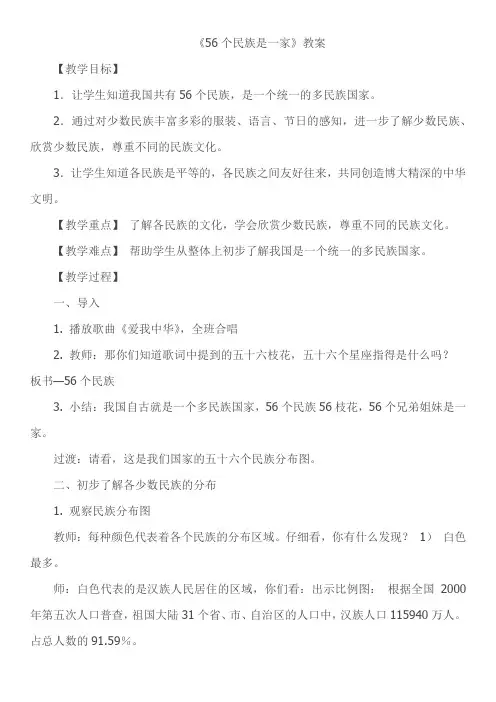 56个民族是一家