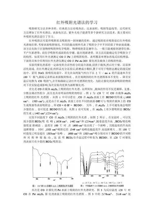 红外吸附光谱法