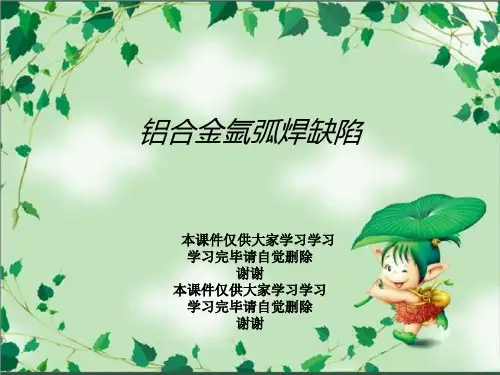 铝合金氩弧焊缺陷