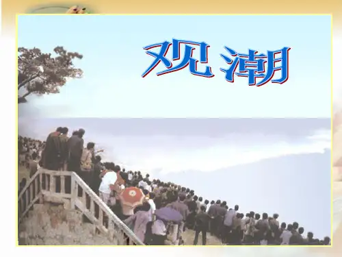 小学语文 优秀公开课《观潮》课件
