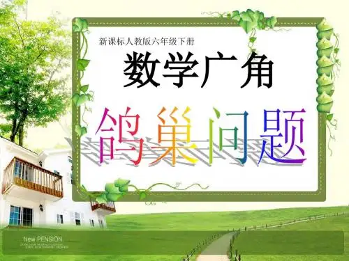 人教版六年级数学下册《鸽巢问题》