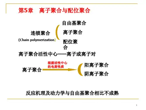 第6章 离子聚合