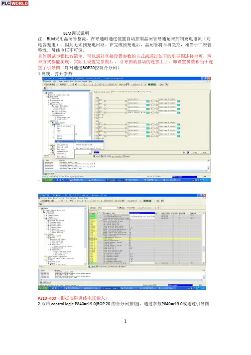 S120 BLM调试说明