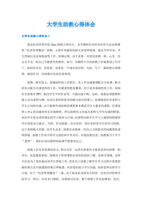 大学生助教心得体会.doc