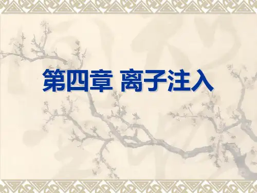 第四章离子注入