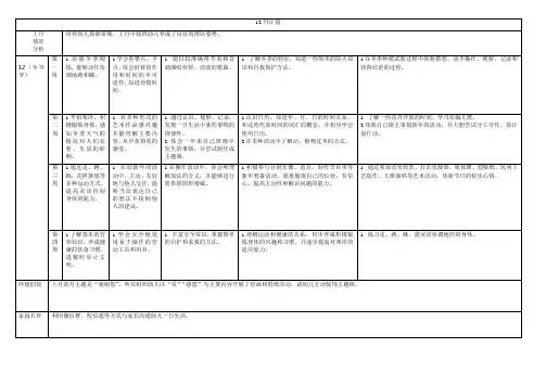 幼儿园大班12月计划