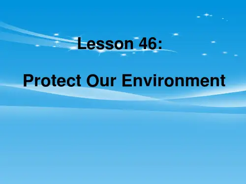 《Protect-Our-Environment》Save-Our-World!-课件【品质课