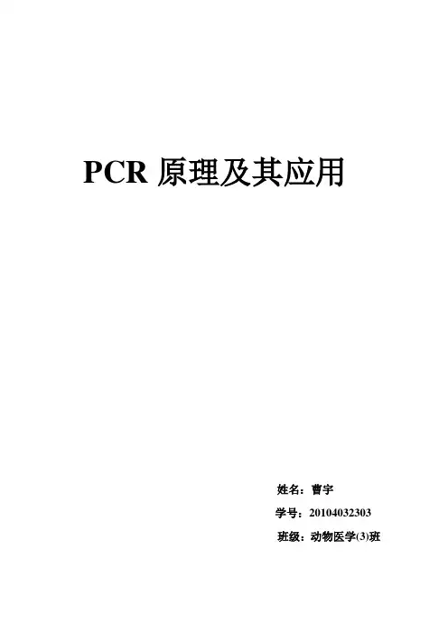 PCR原理及其应用