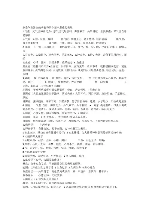 中医诊断脏腑辨证 2
