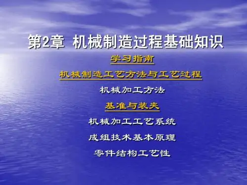 第2章 机械制造过程基础知识2