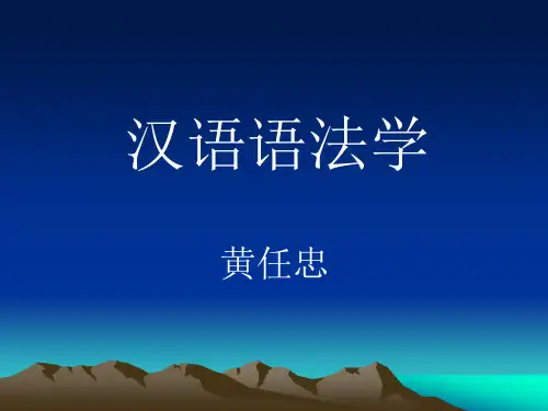 汉语语法学