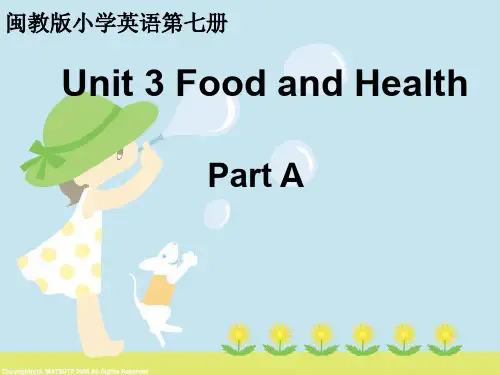 六年级上册英语课件 第七册Unit3  partA( 闽教版2019)