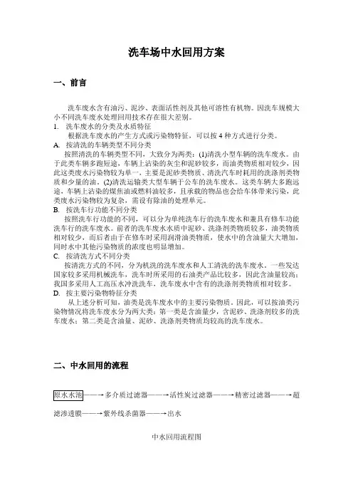 洗车场水处理方案 2