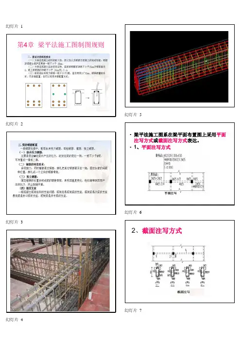 梁柱板钢筋平法标注图解