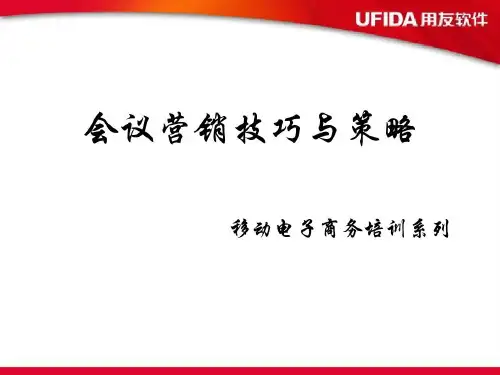 会议营销技巧与策略共30页
