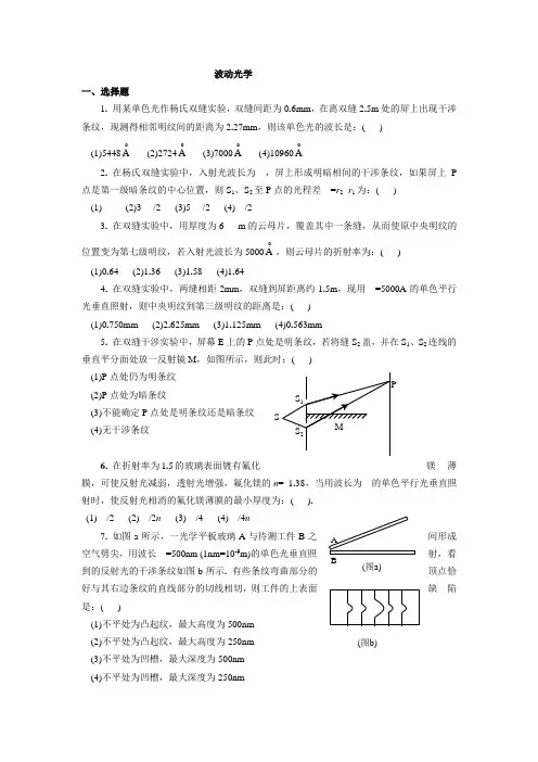 波动光学 3