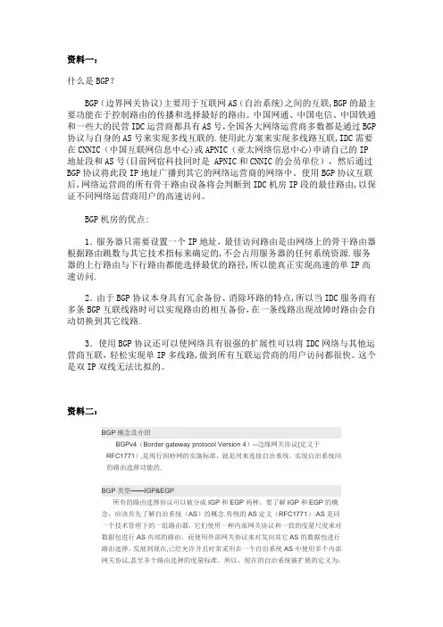 BGP 相关资料