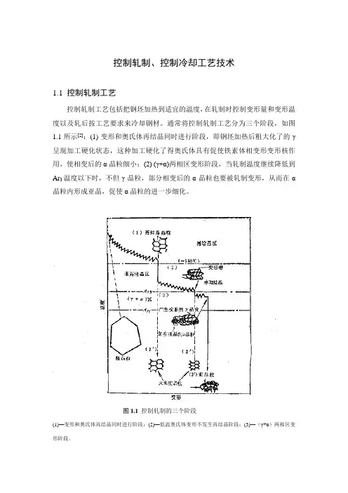 控制轧制、控制冷却工艺技术