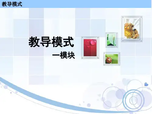 教导模式一模块