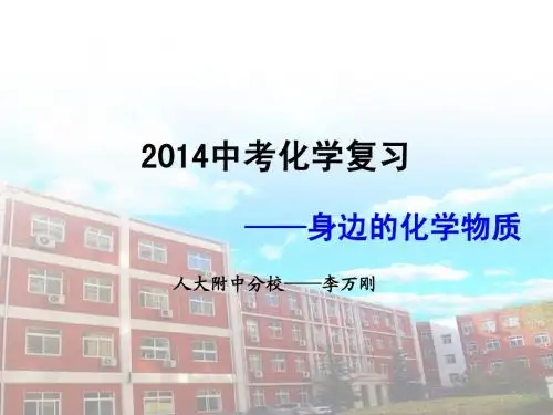 2014中考化学复习——身边的化学物质