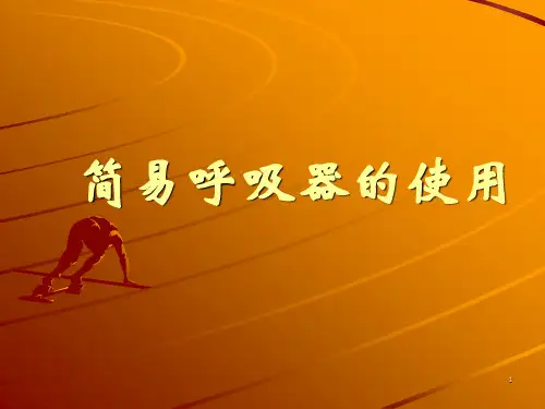 简易的呼吸器使用PPT课件