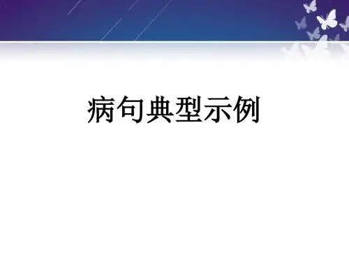 病句典型示例