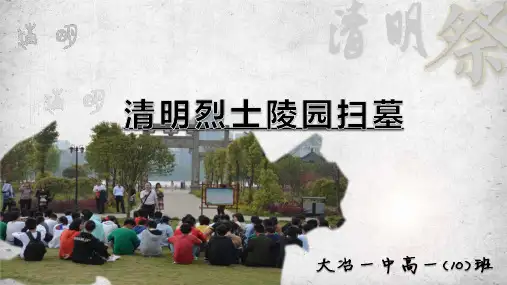 清明烈士陵园扫墓1